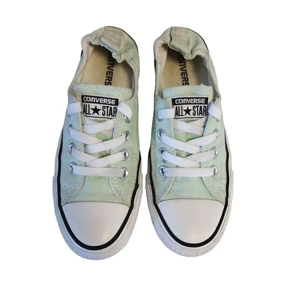 Converse All Star Mint Green Shoreline Slip On Sneakers Size 6